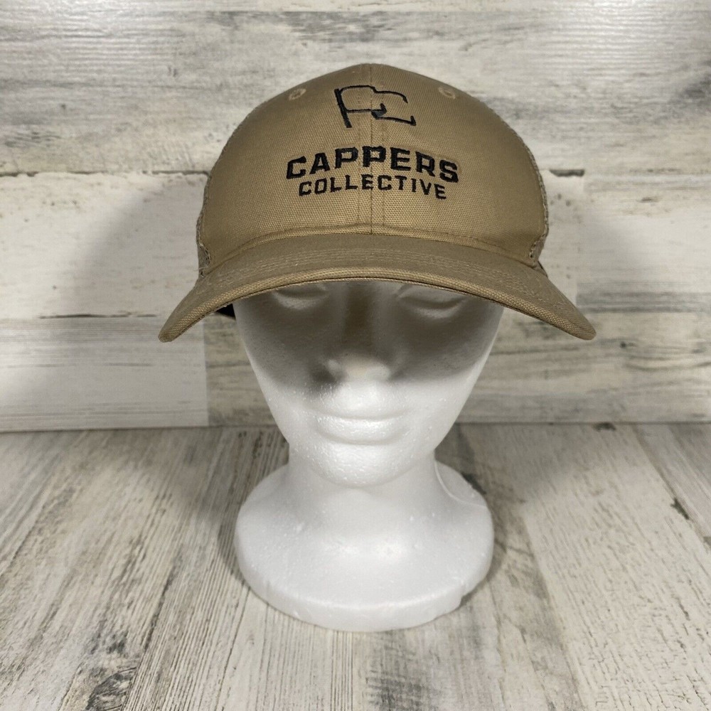 Carhartt Trucker Hat Adult Tan Force Sweatband Cappers Collective Mesh Snap Back